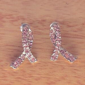 Breast Cancer AWARENESS - PINK DIAMOND EARRINGS!